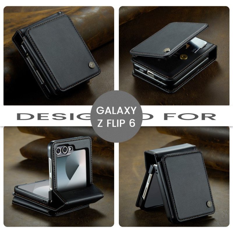 Skal Samsung Galaxy Z Flip 7 Fe Telefonfodral Rfid-skydd 5 Kortfack
