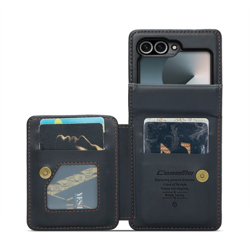 Skal Samsung Galaxy Z Flip 7 Fe Telefonfodral Rfid-skydd 5 Kortfack