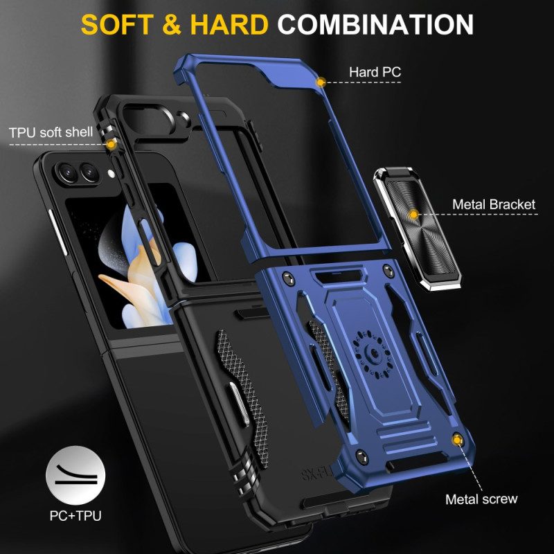 Skal Samsung Galaxy Z Flip 7 Fe Telefonfodral Ringhållare I Armor-serien
