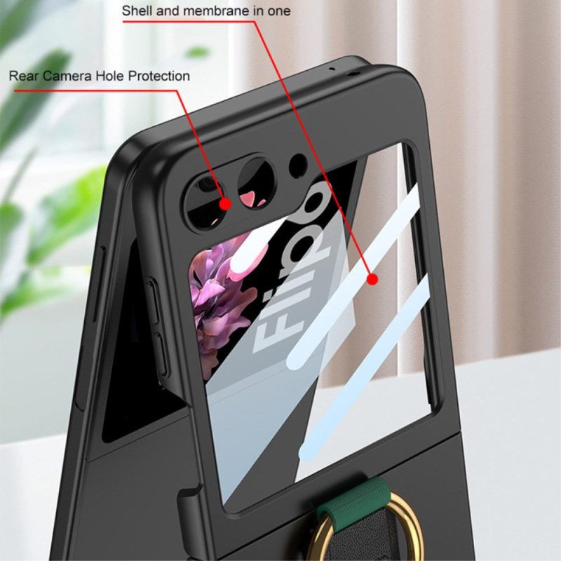 Skal Samsung Galaxy Z Flip 7 Fe Telefonfodral Ringhållare Och Gkk-rem