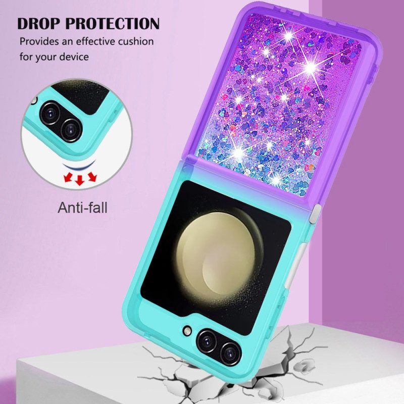 Skal Samsung Galaxy Z Flip 7 Fe Telefonfodral Tonat Glitter