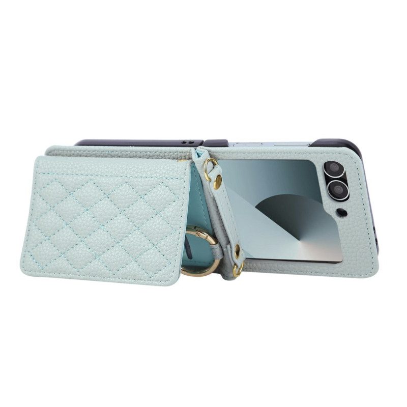 Skal Samsung Galaxy Z Flip 7 Fe Vadderad Med Axelrem