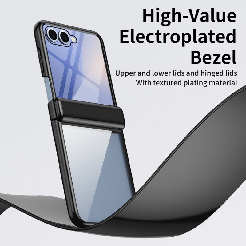 Skal Samsung Galaxy Z Flip 7 Gångjärnsskydd Med Metalleffekt