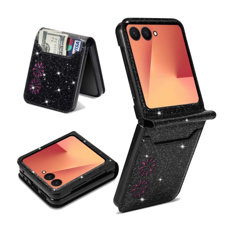 Skal Samsung Galaxy Z Flip 7 Glitterkorthållare