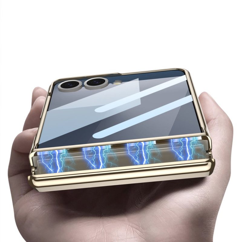 Skal Samsung Galaxy Z Flip 7 Konstläder Och Gkk-stöd
