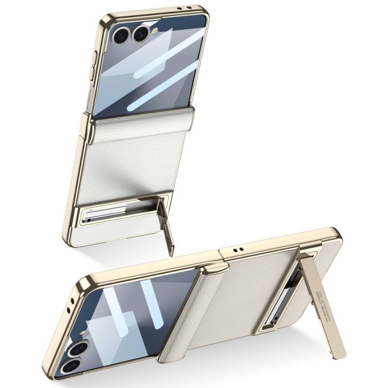 Skal Samsung Galaxy Z Flip 7 Konstläder Och Gkk-stöd