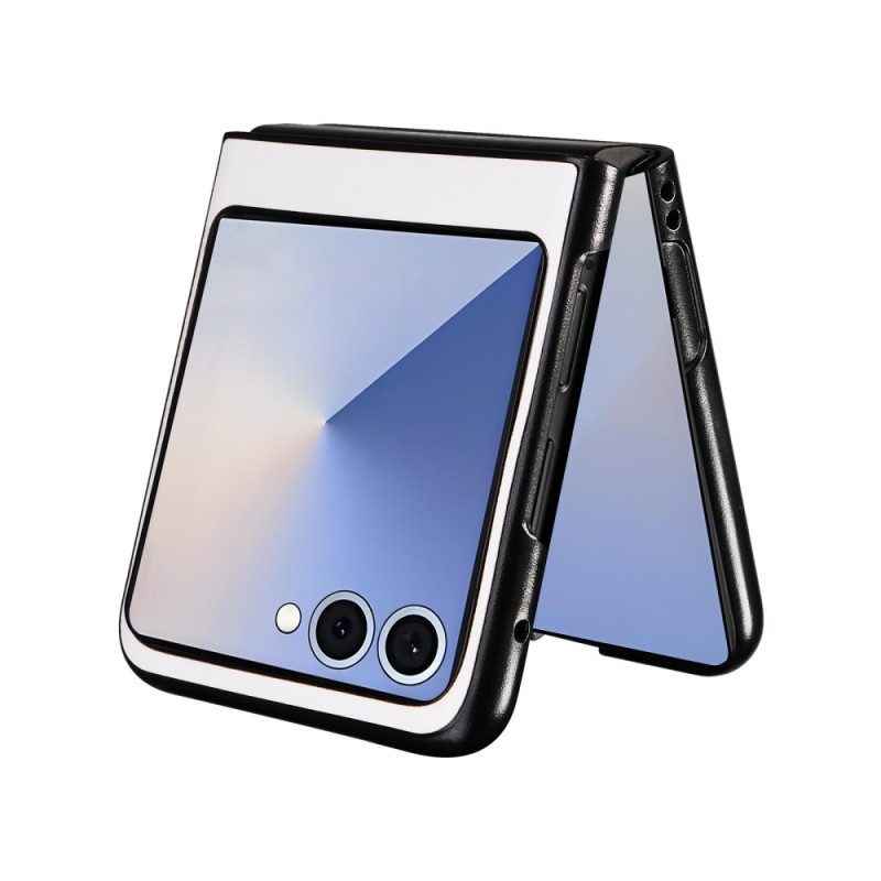 Skal Samsung Galaxy Z Flip 7 Monokrom Lädereffekt