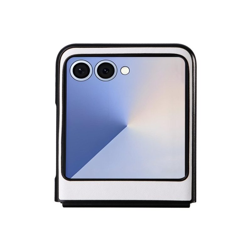 Skal Samsung Galaxy Z Flip 7 Monokrom Lädereffekt