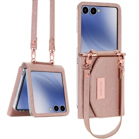 Skal Samsung Galaxy Z Flip 7 Plånbok Och Rem