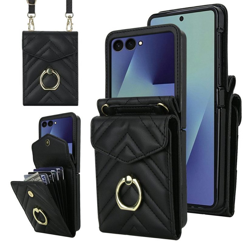 Skal Samsung Galaxy Z Flip 7 Rfid-blockerande Korthållare Och Rem