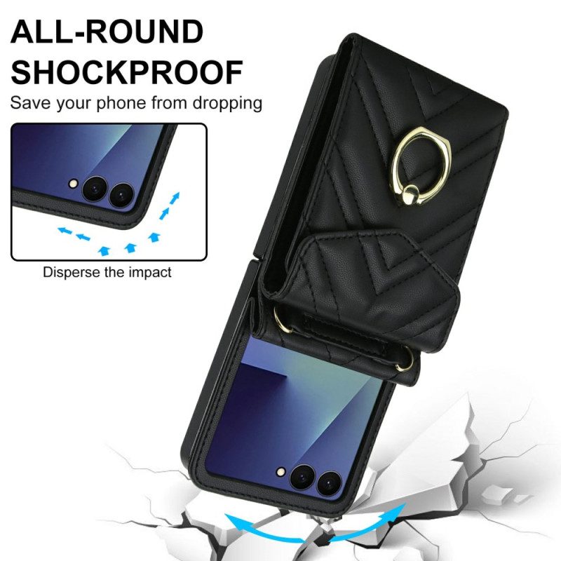 Skal Samsung Galaxy Z Flip 7 Rfid-blockerande Korthållare Och Rem