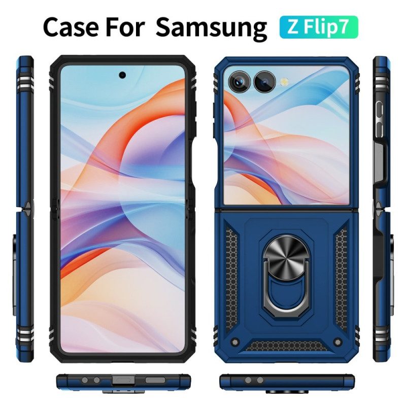 Skal Samsung Galaxy Z Flip 7 Ringhållare Och Stötsäkert Skydd