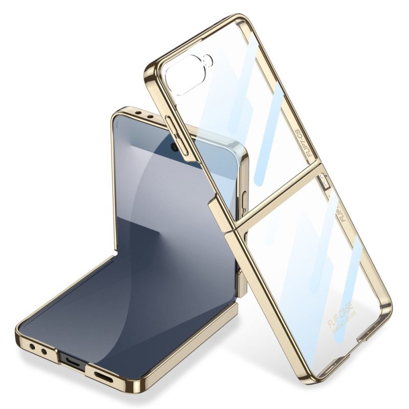 Skal Samsung Galaxy Z Flip 7 Skärmskydd Med Metallisk Effekt Och Kanter