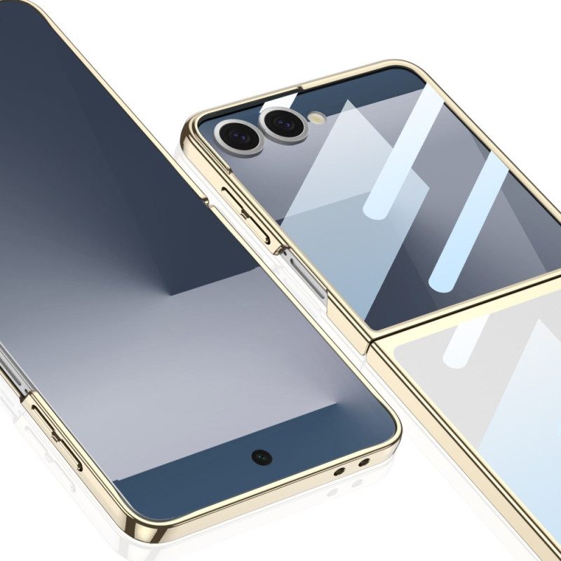 Skal Samsung Galaxy Z Flip 7 Skärmskydd Med Metallisk Effekt Och Kanter