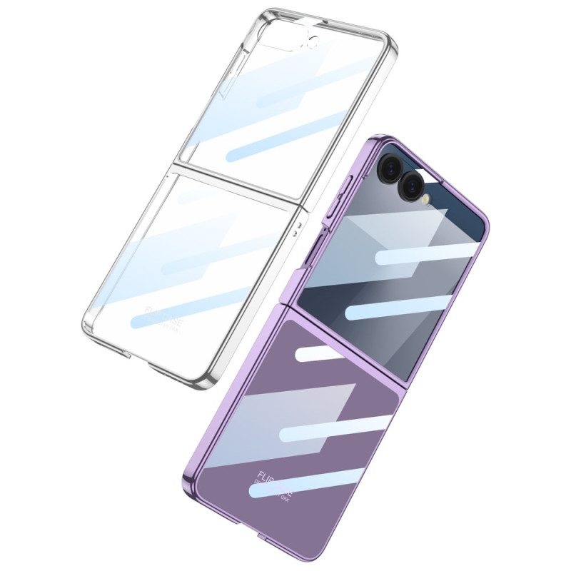 Skal Samsung Galaxy Z Flip 7 Skärmskydd Med Metallisk Effekt Och Kanter