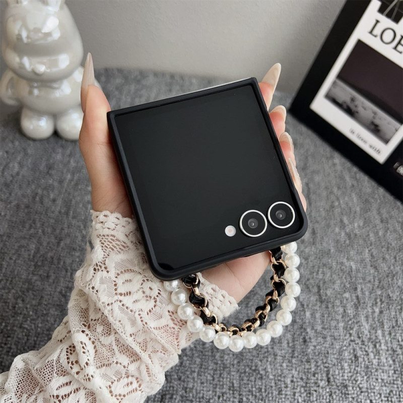 Skal Samsung Galaxy Z Flip 7 Smiley-kanin Med Armband