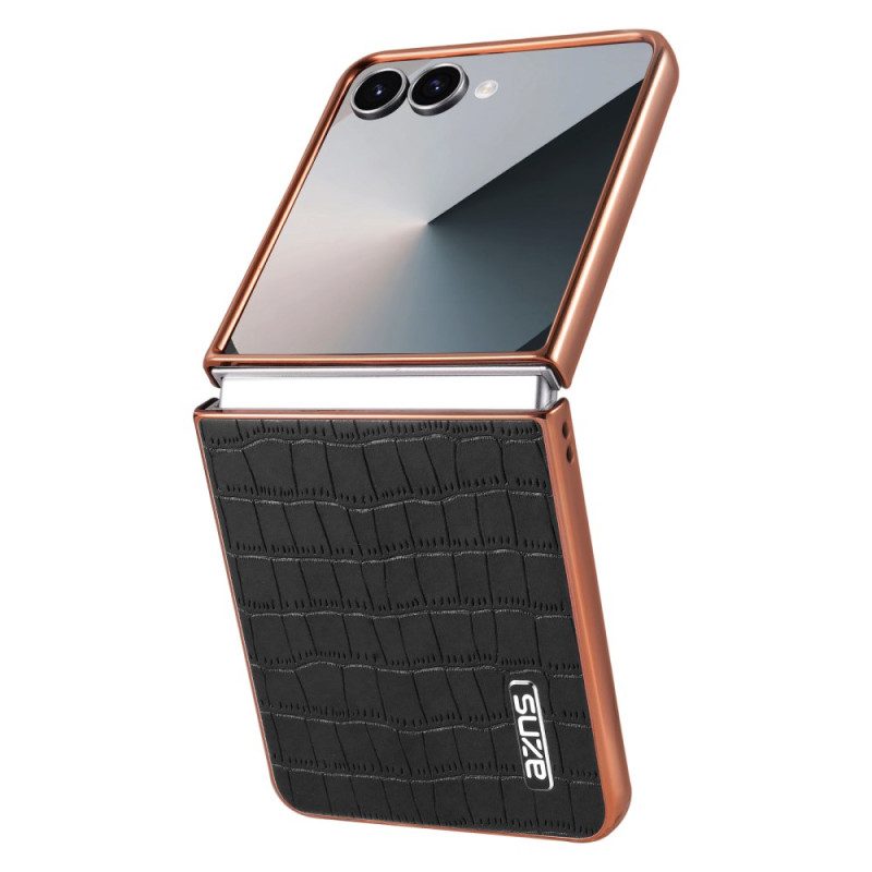 Skal Samsung Galaxy Z Flip 7 Telefonfodral Krokodilstil