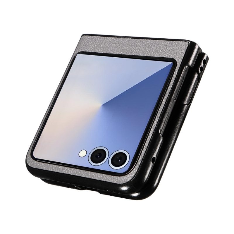 Skal Samsung Galaxy Z Flip 7 Telefonfodral Läderstruktur