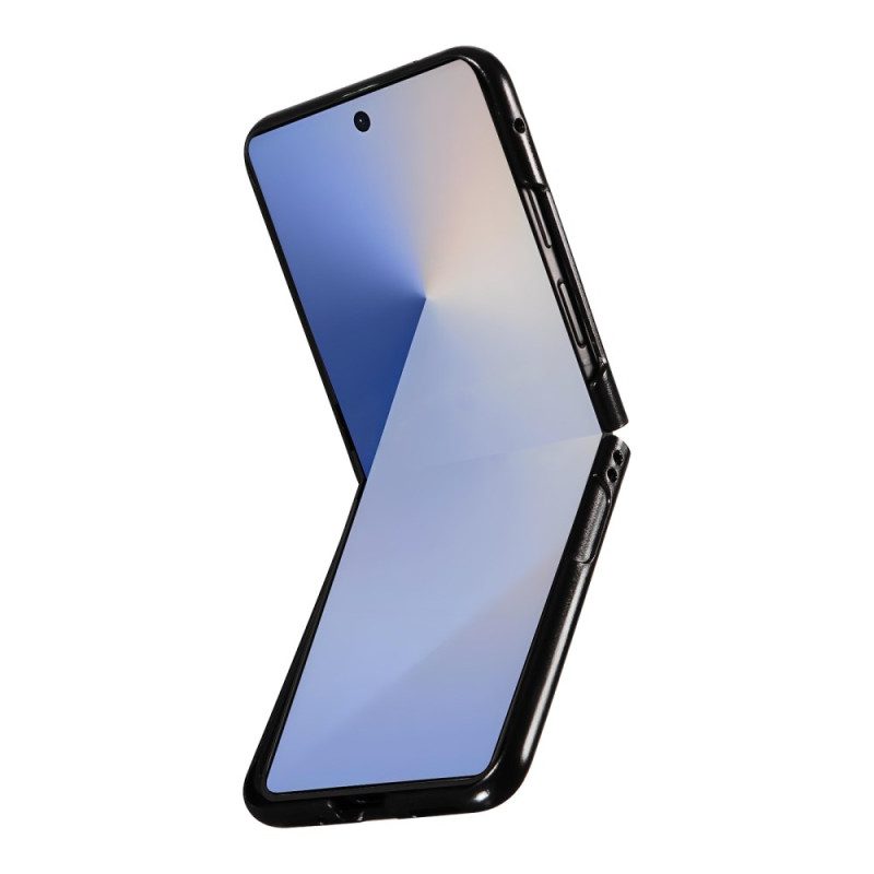 Skal Samsung Galaxy Z Flip 7 Telefonfodral Läderstruktur