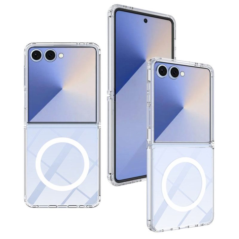 Skal Samsung Galaxy Z Flip 7 Telefonfodral Magnetisk Genomskinlig
