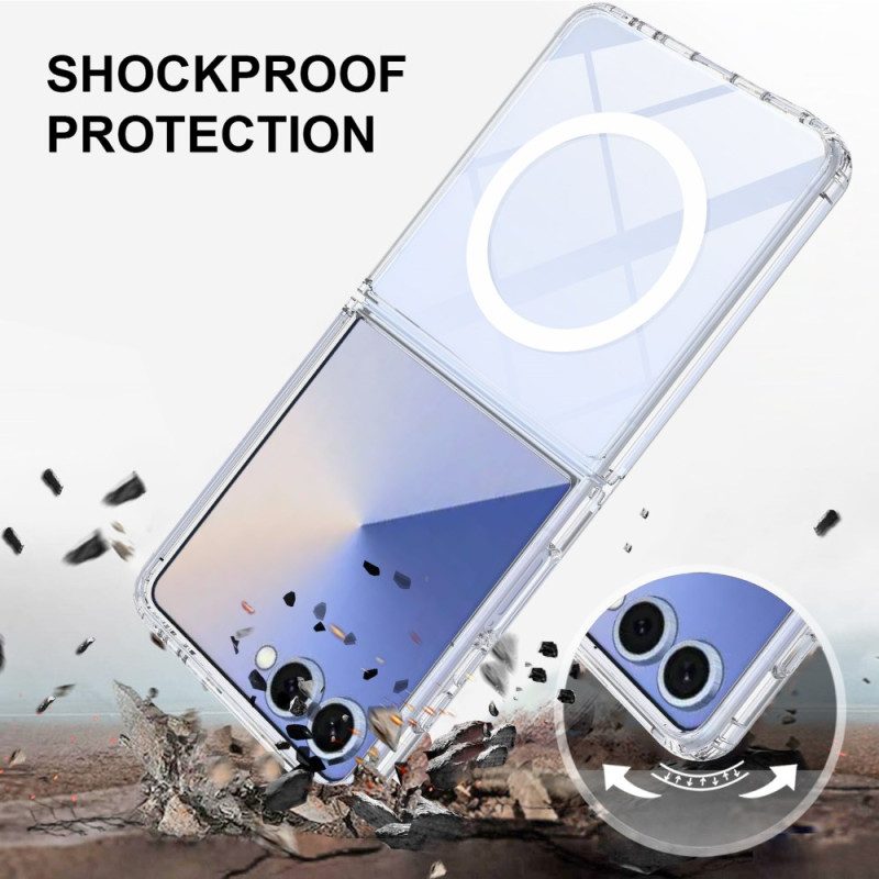 Skal Samsung Galaxy Z Flip 7 Telefonfodral Magnetisk Genomskinlig