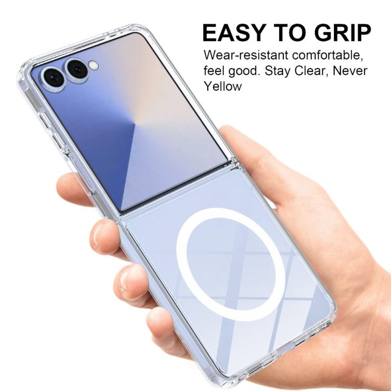 Skal Samsung Galaxy Z Flip 7 Telefonfodral Magnetisk Genomskinlig