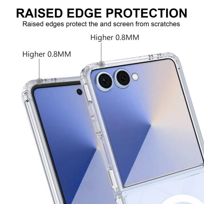 Skal Samsung Galaxy Z Flip 7 Telefonfodral Magnetisk Genomskinlig