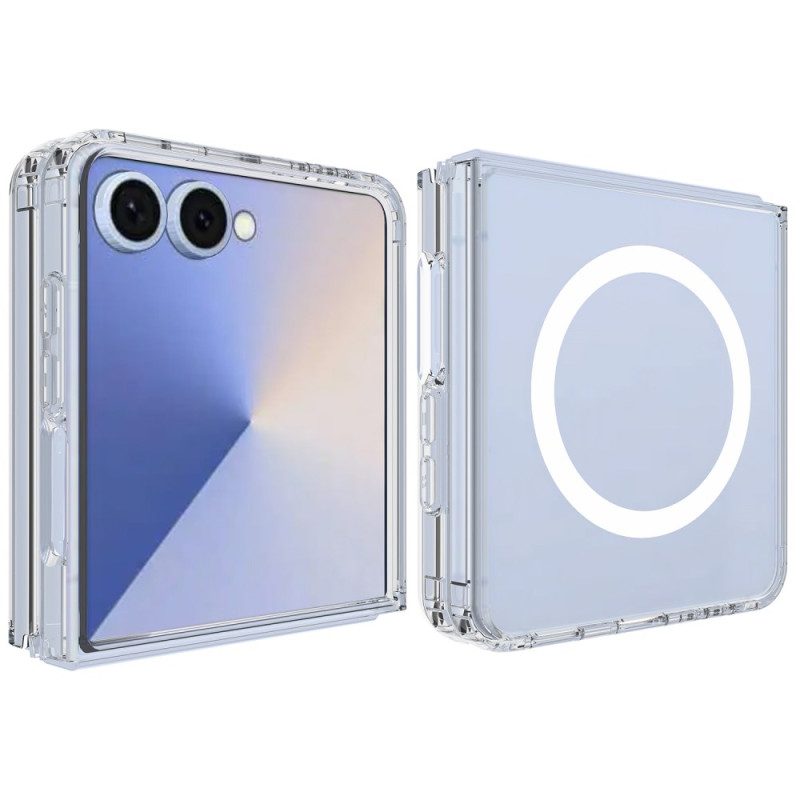 Skal Samsung Galaxy Z Flip 7 Telefonfodral Magnetisk Genomskinlig