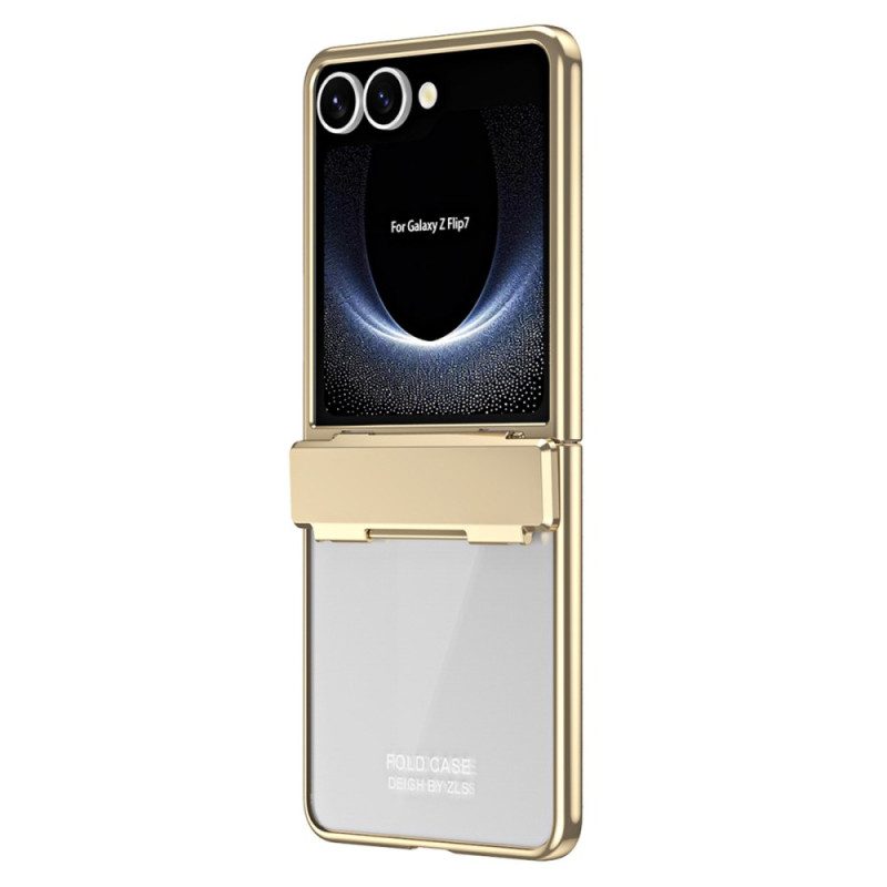 Skal Samsung Galaxy Z Flip 7 Telefonfodral Metallisk Kant Med Skärmskydd