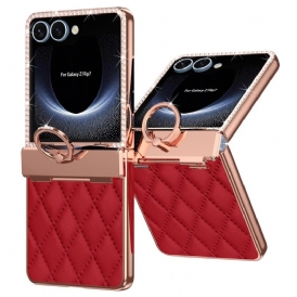 Skal Samsung Galaxy Z Flip 7 Telefonfodral Ringställ Och Strassdekoration