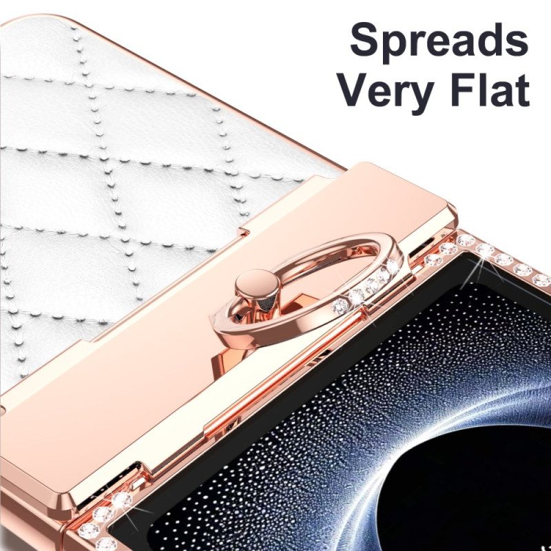 Skal Samsung Galaxy Z Flip 7 Telefonfodral Ringställ Och Strassdekoration