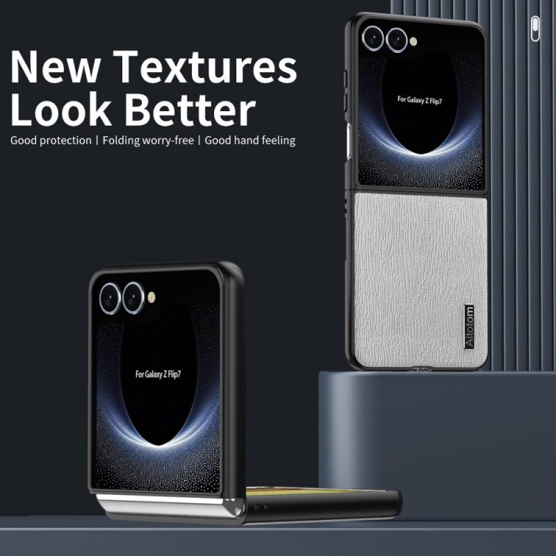 Skal Samsung Galaxy Z Flip 7 Trästruktur