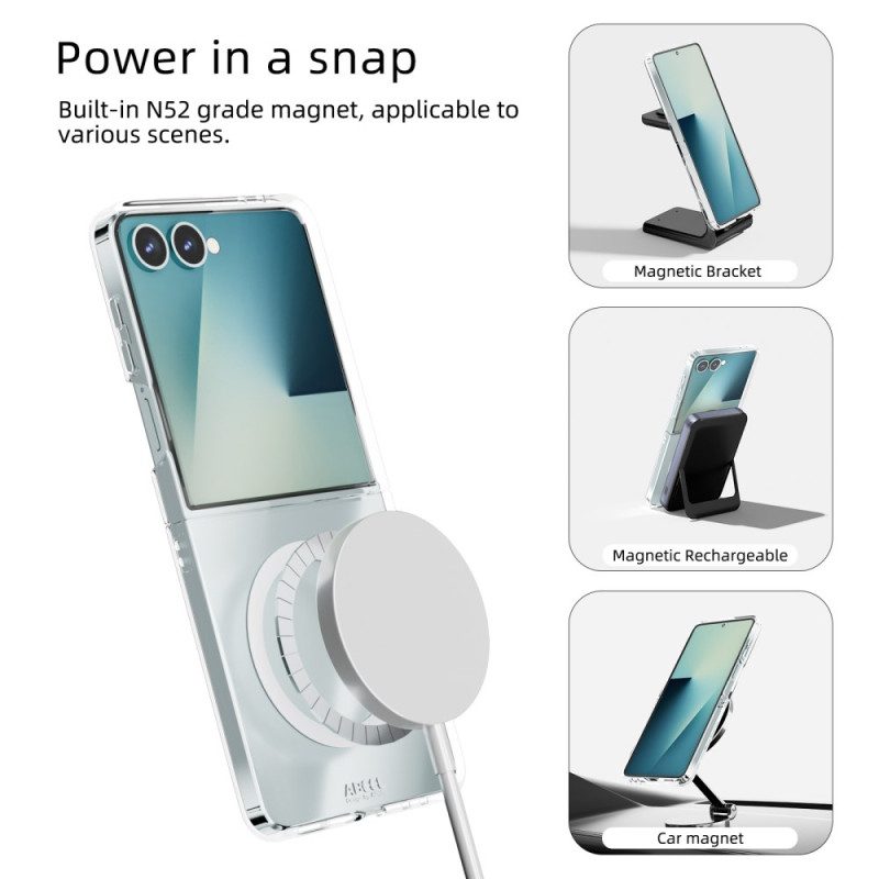 Skal Samsung Galaxy Z Flip 7 Transparent Magnetisk