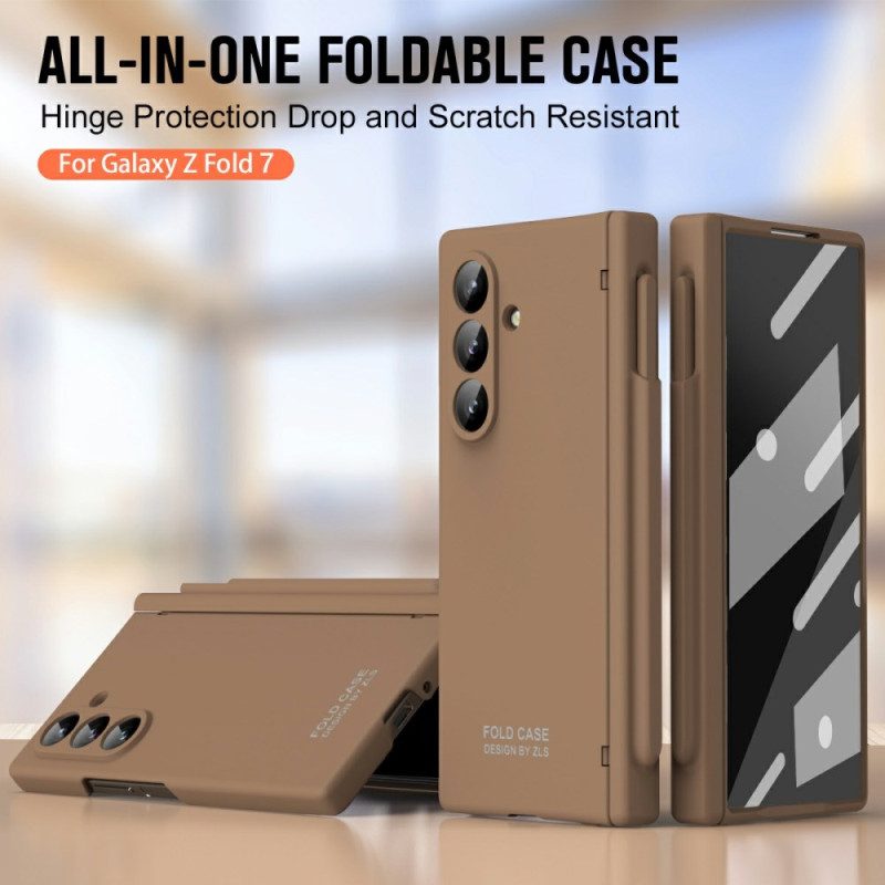Skal Samsung Galaxy Z Fold 7 Enkel Design Med Skärmskydd