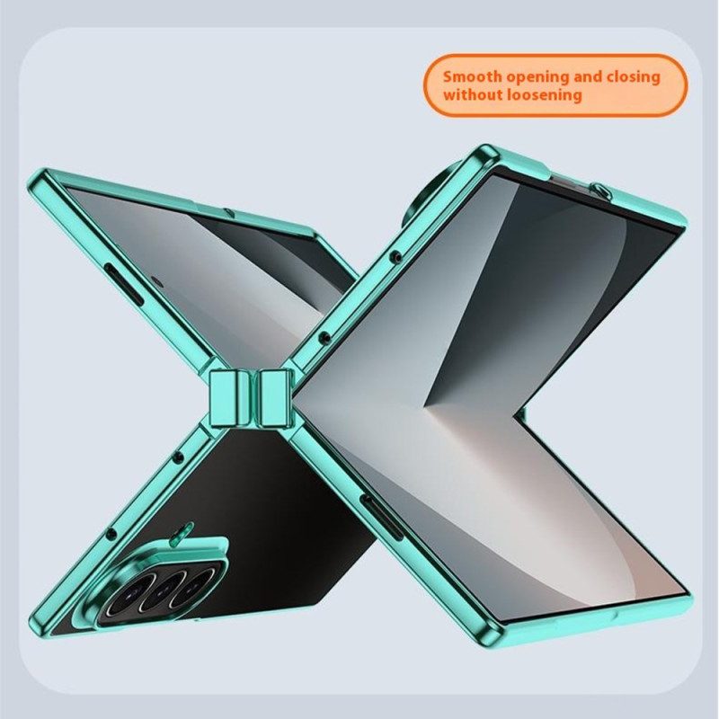Skal Samsung Galaxy Z Fold 7 Gångjärnsdesign Med Metalleffekt