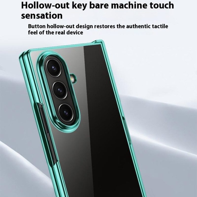 Skal Samsung Galaxy Z Fold 7 Gångjärnsdesign Med Metalleffekt
