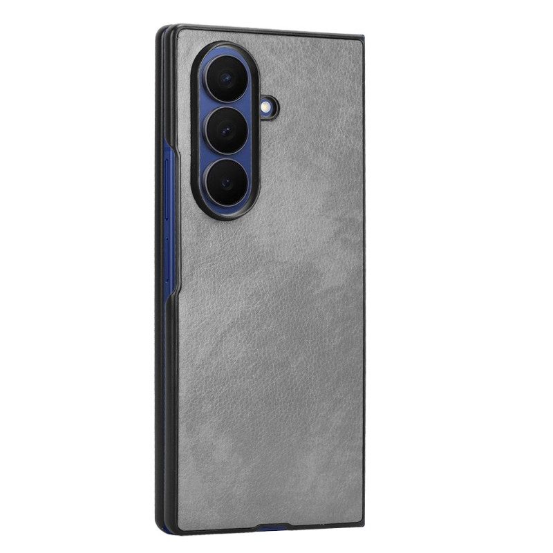 Skal Samsung Galaxy Z Fold 7 Lädereffekt