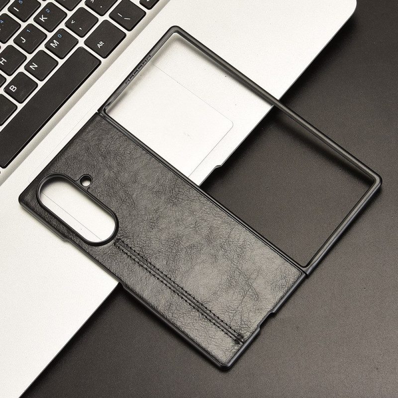 Skal Samsung Galaxy Z Fold 7 Lädereffekt Couture