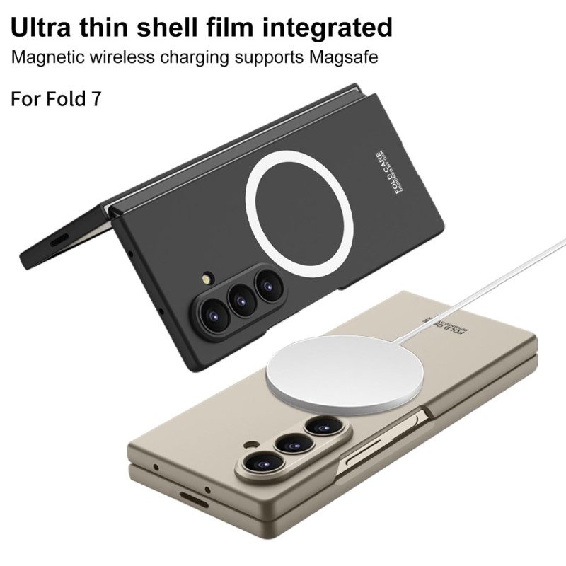 Skal Samsung Galaxy Z Fold 7 Magnetiskt Skärmskydd Med Härdat Glas