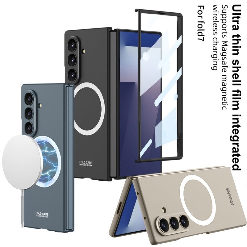 Skal Samsung Galaxy Z Fold 7 Magnetiskt Skärmskydd Med Härdat Glas