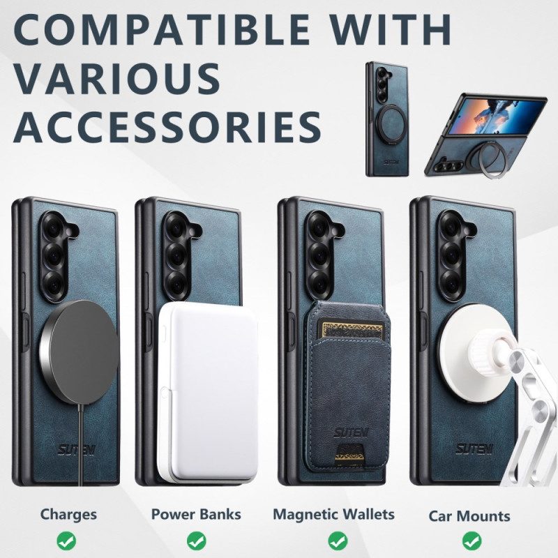 Skal Samsung Galaxy Z Fold 7 Magsafe-kompatibel Med Suteni Roterande Stativ