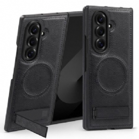 Skal Samsung Galaxy Z Fold 7 Magsafe Lädereffekt Och Stativ