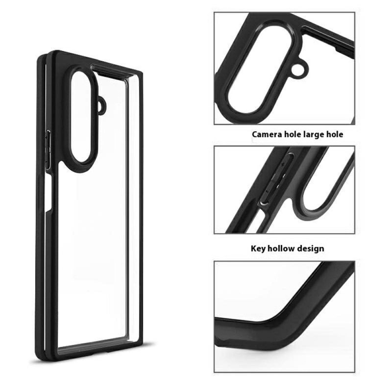 Skal Samsung Galaxy Z Fold 7 Stötsäker Med Transparent Tillbaka