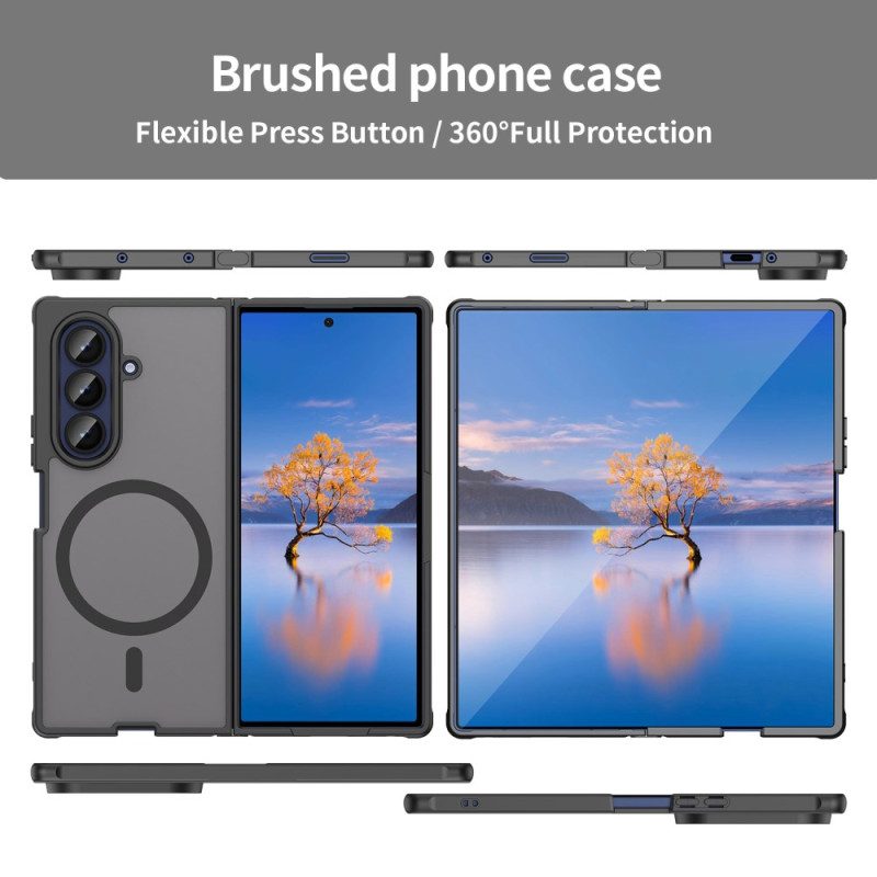 Skal Samsung Galaxy Z Fold 7 Telefonfodral Kompatibel Med Tonad Magsafe