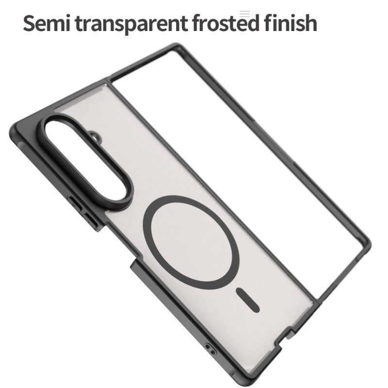 Skal Samsung Galaxy Z Fold 7 Telefonfodral Kompatibel Med Tonad Magsafe