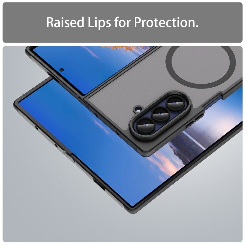 Skal Samsung Galaxy Z Fold 7 Telefonfodral Kompatibel Med Tonad Magsafe