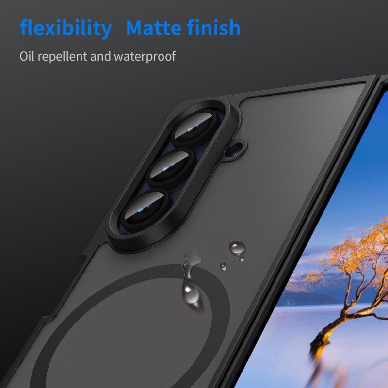 Skal Samsung Galaxy Z Fold 7 Telefonfodral Kompatibel Med Tonad Magsafe