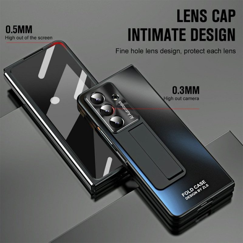 Skal Samsung Galaxy Z Fold 7 Telefonfodral Stativ Och Skärmskydd Med Matt Finish