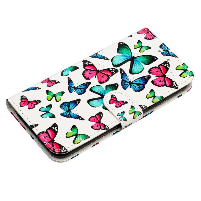 Skyddsfodral Samsung Galaxy A17 4g / 5g Färgglada Fjärilar