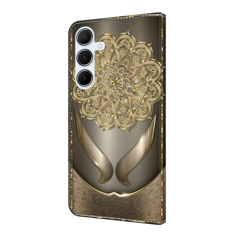 Skyddsfodral Samsung Galaxy A17 4g / 5g Guldblommigt Mönster